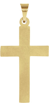 14K Gold Cross Pendant – 15x9.5mm - view 3