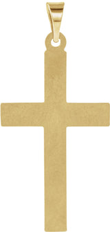 14K Gold Cross Pendant – 24x14mm - Yellow Gold - view 3
