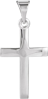Platinum Cross Necklace or Pendant – 15.23x7.38mm