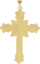 14K Gold Cross Pendant – 47x31mm - view 3