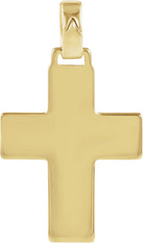 14K Gold Cross Pendant – 22.5x18mm - view 2