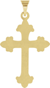 14K Gold Cross Pendant – 27.5x17.5mm - Yellow Gold - view 3