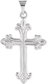 Platinum Cross Pendant – 27.5x17.5mm