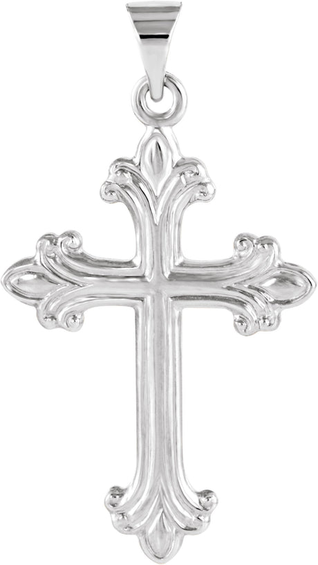 Platinum Cross Pendant – 27.5x17.5mm