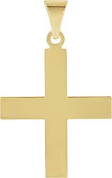 14K Gold Greek Cross Pendant - Yellow Gold