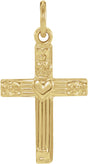 14K Gold Youth Cross Pendant IV