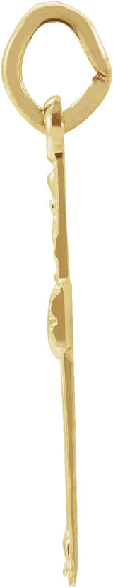 14K Gold Youth Cross Pendant IV - view 2