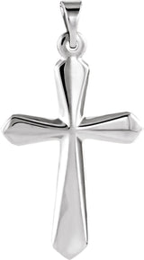 Platinum Cross Pendant – 22.5x16mm