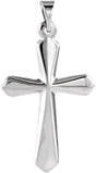 Platinum Cross Pendant – 22.5x16mm