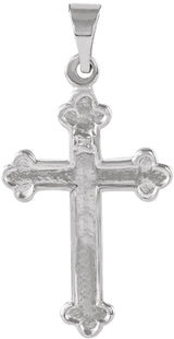Platinum Cross Pendant – 18.5x12.5mm