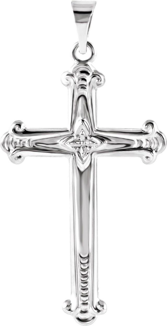 Platinum Cross Pendant – 27.5x16mm