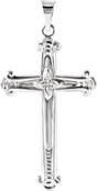Platinum Cross Pendant – 27.5x16mm