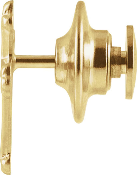 14K Gold Cross Lapel Pin – 15x10.5mm - view 2