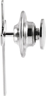 14K Gold Cross Lapel Pin - White Gold - view 2