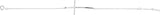 Platinum Round Natural Diamond Accented Sideways Cross Bracelet - view 6