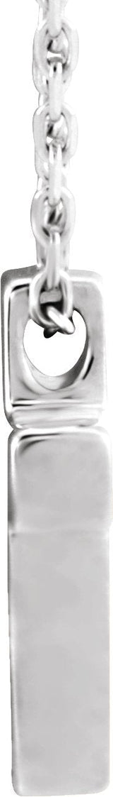 Platinum Petite Cross Necklace or Pendant - view 2