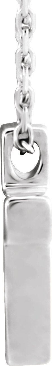 Platinum Petite Cross Necklace or Pendant - view 2