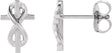 Platinum Infinity-Inspired Cross Earrings