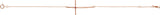 14K Gold Round Natural Ruby Accented Sideways Cross Bracelet - Rose Gold - view 6