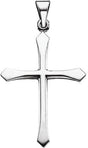 14K Gold Cross Pendant – 28.5x21mm - White Gold