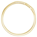 10K Gold The Rugged Cross Chastity Ring III - view 2
