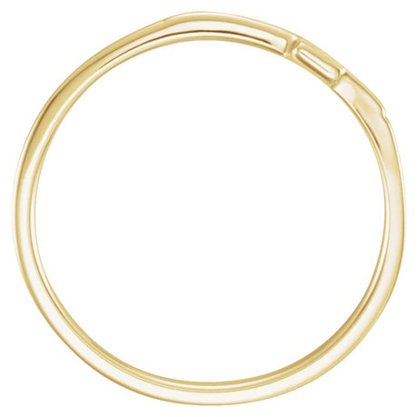 10K Gold The Rugged Cross Chastity Ring III - view 2