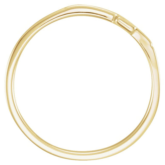10K Gold The Rugged Cross Chastity Ring III - view 2