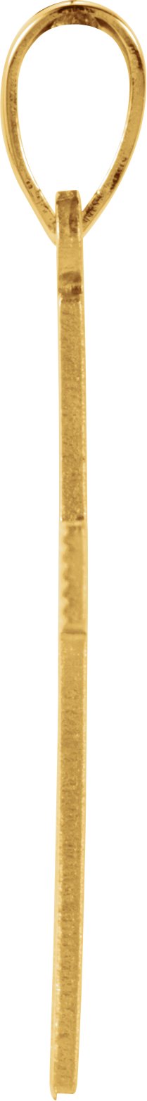 14K Gold Cross Pendant – 25.9x12mm - Yellow Gold - view 2