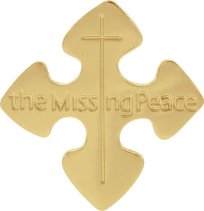 14K Gold The Missing Peace Lapel Pin
