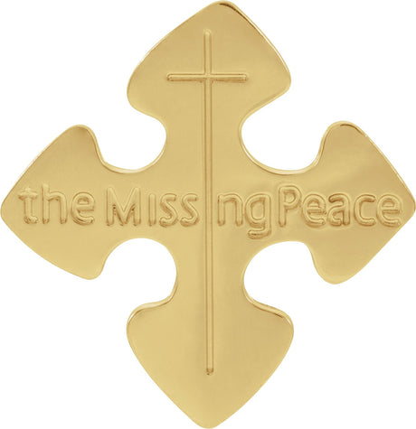 10K Gold The Missing Peace Lapel Pin