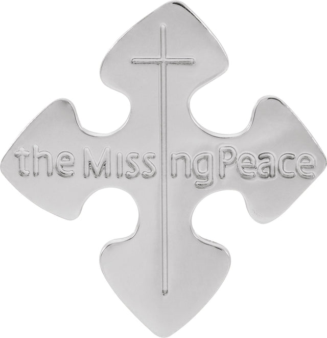 10K Gold The Missing Peace Lapel Pin - view 4