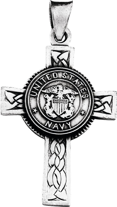 14K Gold U.S. Navy Cross Pendant - view 2