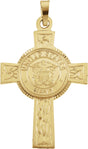 14K Gold U.S. Navy Cross Pendant