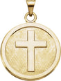 14K Gold Confirmation Medal Pendant