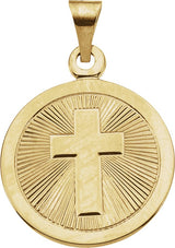 14K Gold Confirmation Medal Pendant II