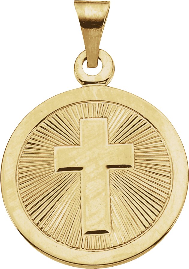 14K Gold Confirmation Medal Pendant II
