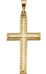 14K Gold Cross Pendant IV