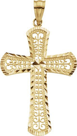 14K Gold Fancy Cross Pendant