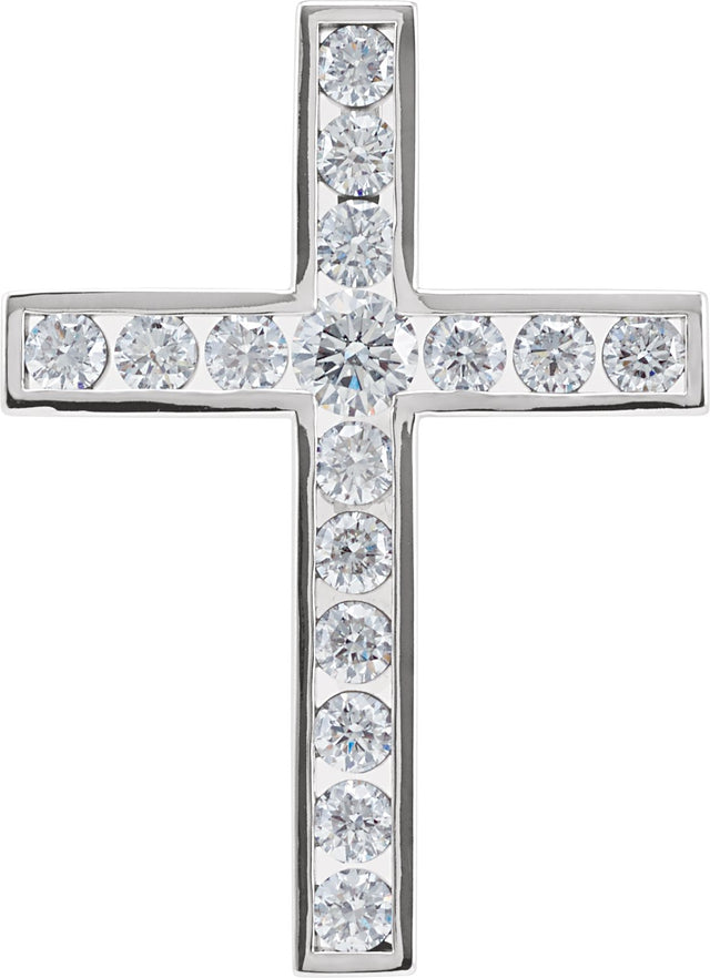 Platinum Cross Pendant - view 8