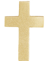 14K Gold Scroll Cross Necklace or Pendant - Yellow Gold