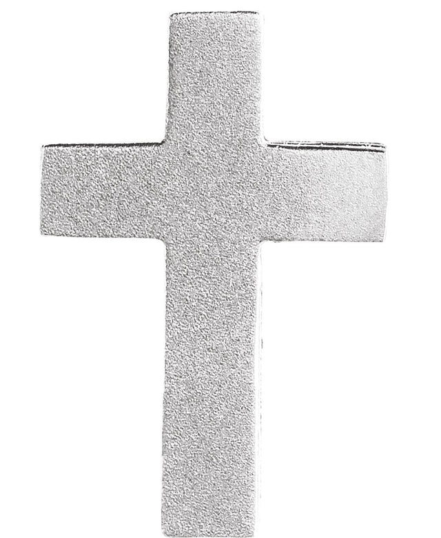 Platinum Scroll Cross Necklace or Pendant