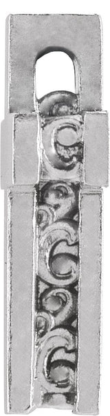 Platinum Scroll Cross Necklace or Pendant - view 2