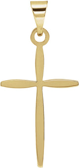14K Gold Cross Pendant – 17x11mm - Yellow Gold
