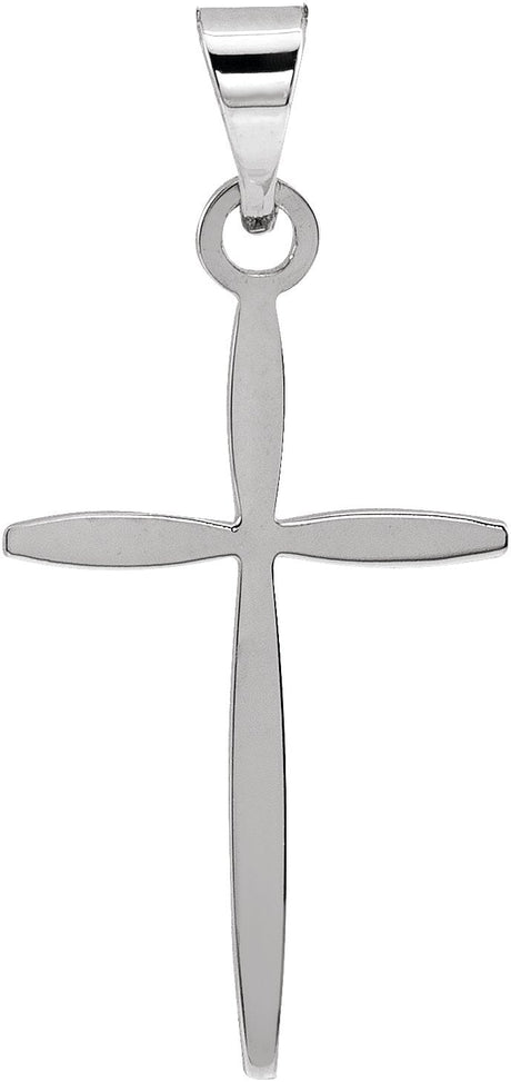 Platinum Cross Pendant – 19.5x11mm