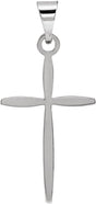 Platinum Cross Pendant – 19.5x11mm