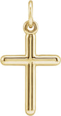 14K Gold Cross Necklace or Pendant – 20x10.4mm - Yellow Gold