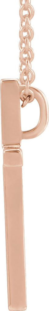 14K Gold Cross Necklace or Pendant – 12x7.61mm - Rose Gold - view 3