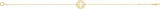 14K Gold Pierced Cross Disc Bracelet - Yellow Gold - view 2