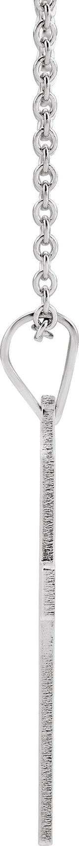 14K Gold Cross Necklace or Pendant IV - White Gold - view 4
