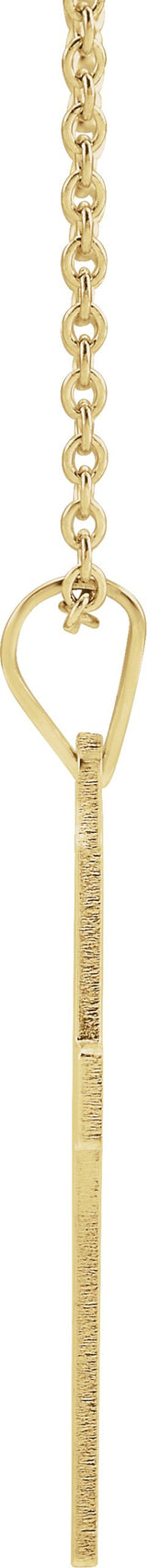 14K Gold Cross Necklace or Pendant IV - Yellow Gold - view 4